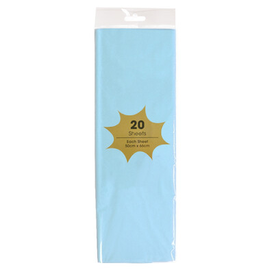 Tissue Paper - 20 Sheets - Light Blue