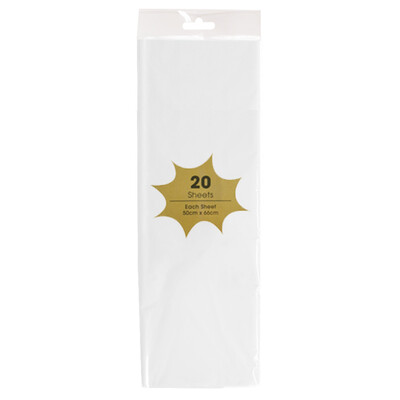 Tissue Paper - 20 Sheets - White