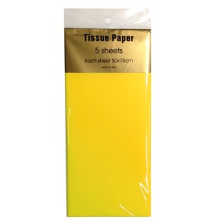 Tissue Paper - 5 sheet - Yellow