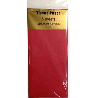 Tissue Paper - 5 sheet - Red