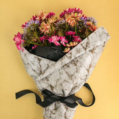 Tissue Paper Ream - 750mm x 500mm, 240 Sheets - Gold Marble