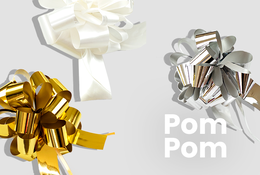 Pom Pom Bows - Pull String