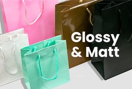 Glossy & Matt Gift Bags - Rope Handles